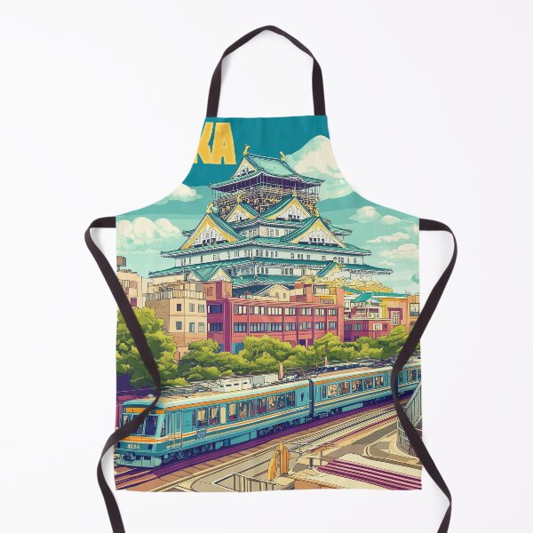 Item preview, Stunning Osaka Japan Artwork – Iconic Landmarks & Vibrant Cityscape Wall Art designed and sold by nomiraclehere.