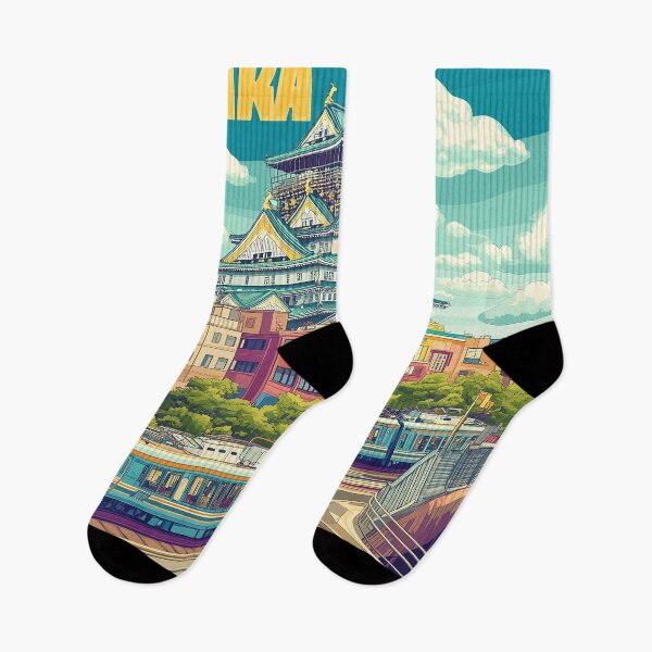 Item preview, Stunning Osaka Japan Artwork – Iconic Landmarks & Vibrant Cityscape Wall Art designed and sold by nomiraclehere.