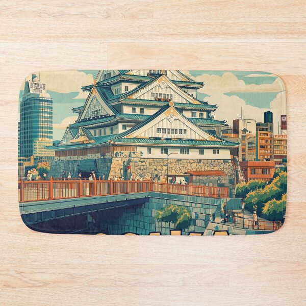 Item preview, Stunning Osaka Japan Artwork – Iconic Landmarks & Vibrant Cityscape Wall Art designed and sold by nomiraclehere.