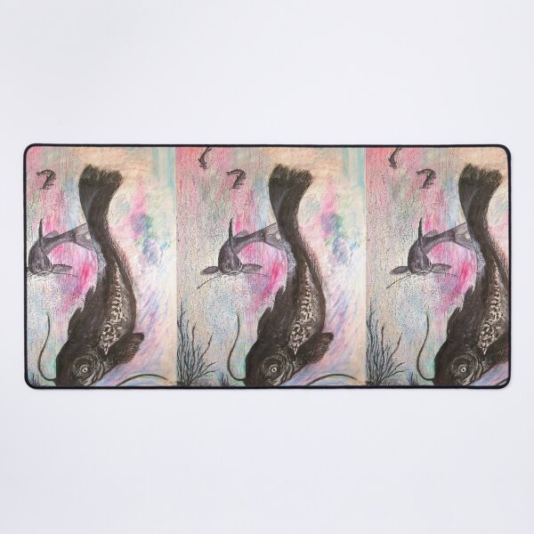 Item preview, Catfish - Original Oil on recycled canvas designed and sold by Jamie Taylor.