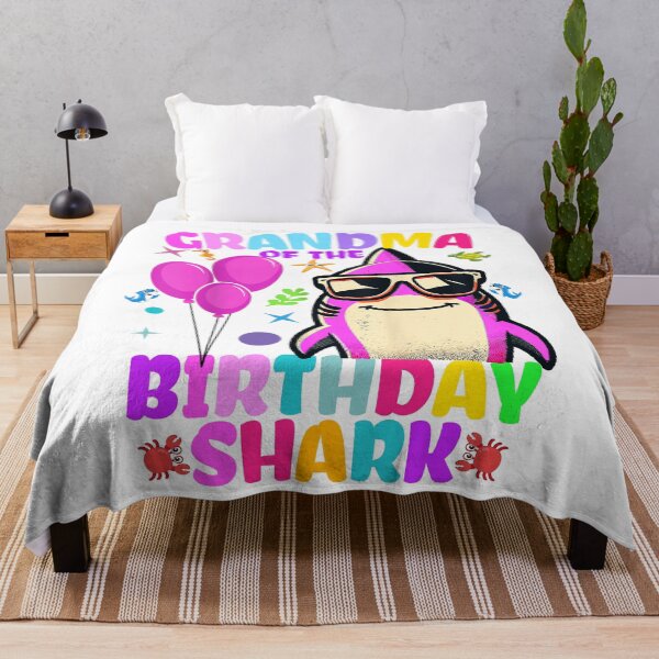 Item preview, Grandma of the Birthday Shark Matching Family Party designed and sold by BASKF.
