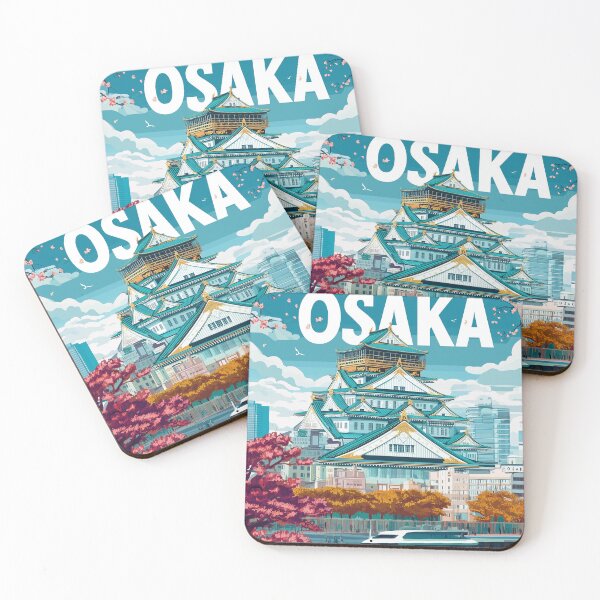 Item preview, Stunning Osaka Japan Artwork – Iconic Landmarks & Vibrant Cityscape Wall Art designed and sold by nomiraclehere.