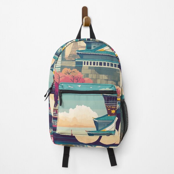 Item preview, Stunning Osaka Japan Artwork – Iconic Landmarks & Vibrant Cityscape Wall Art designed and sold by nomiraclehere.