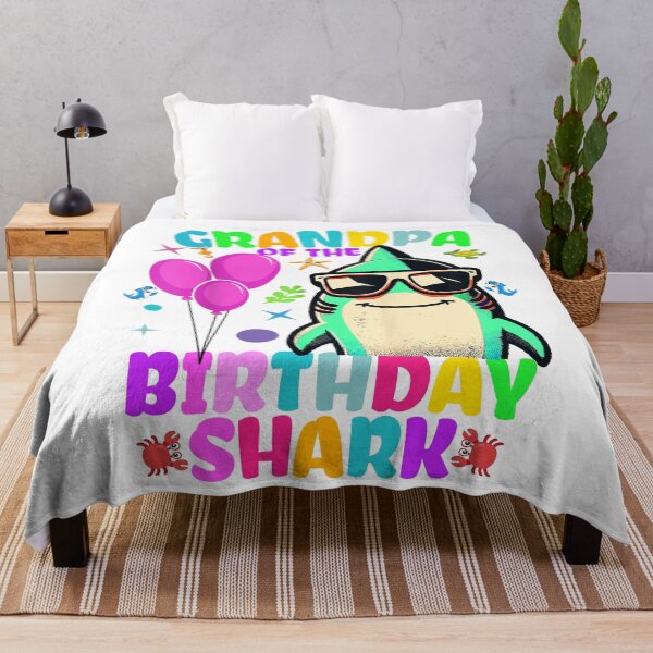 Item preview, Grandpa of the Birthday Shark Matching Family Party designed and sold by BASKF.