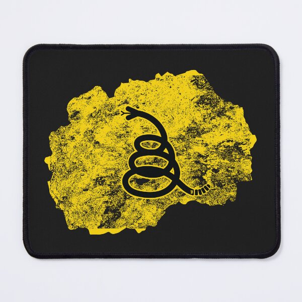 Item preview, Distressed NORTH MACEDONIA - Freedom Is The Superpower - Modern Gadsden Snake Flag - Dont Tread On Me design designed and sold by pelagio.