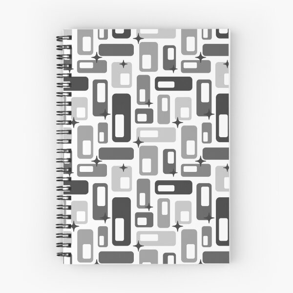 Item preview, Retro Atomic capsules starbursts black white designed and sold by Dana Du.