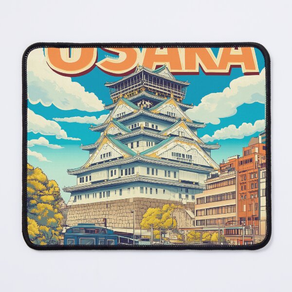 Item preview, Stunning Osaka Japan Artwork – Iconic Landmarks & Vibrant Cityscape Wall Art designed and sold by nomiraclehere.
