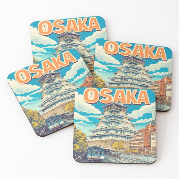 Item preview, Stunning Osaka Japan Artwork – Iconic Landmarks & Vibrant Cityscape Wall Art designed and sold by nomiraclehere.