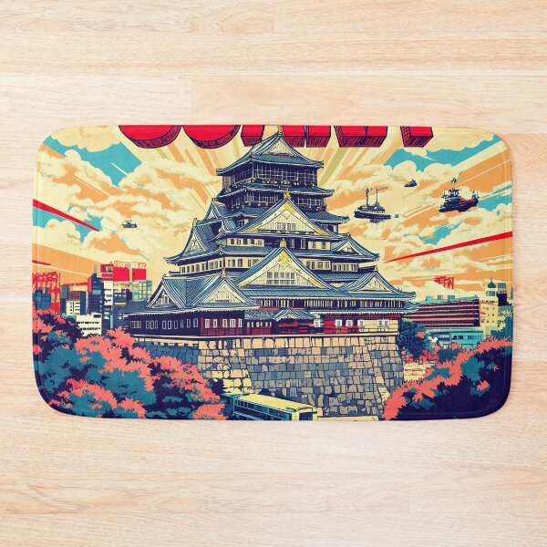 Item preview, Stunning Osaka Japan Artwork – Iconic Landmarks & Vibrant Cityscape Wall Art designed and sold by nomiraclehere.