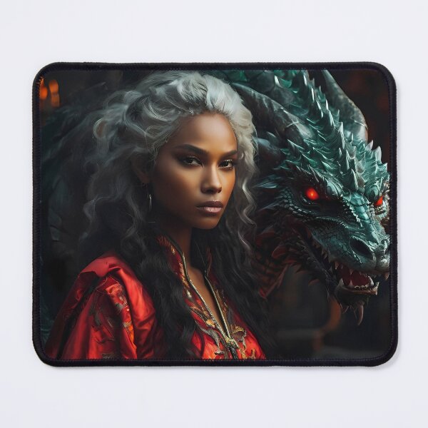 Item preview, Silver Hair Girl With Her Dragon designed and sold by Marcicev-Bojan.