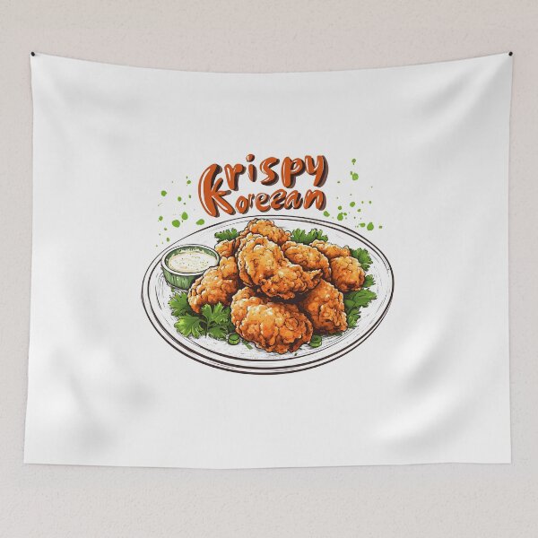 Item preview, Krispy KOREAN Fried chicken  designed and sold by PCGDrawing.