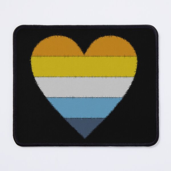 Item preview, Aroace heart (on black) designed and sold by nerdspride.
