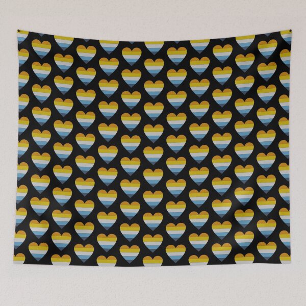 Item preview, Aroace heart (on black) designed and sold by nerdspride.