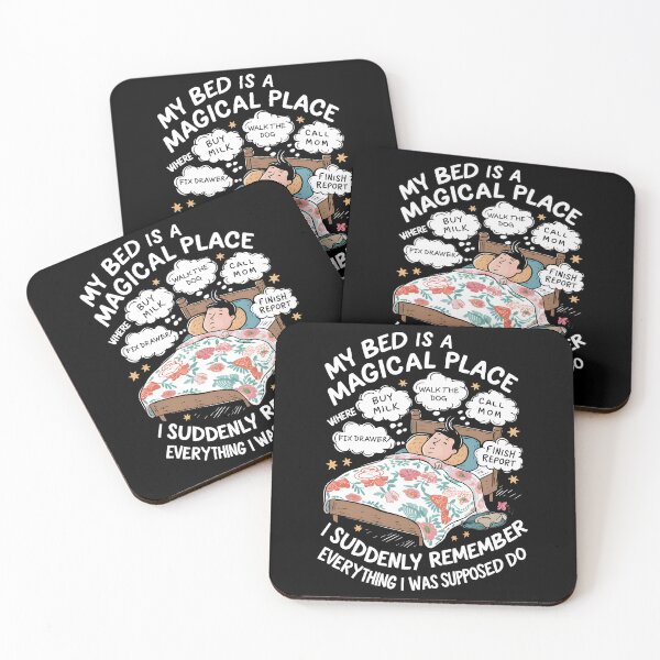 Item preview, Magical Bed Place Funny Relatable Procrastination Design designed and sold by janastefa.
