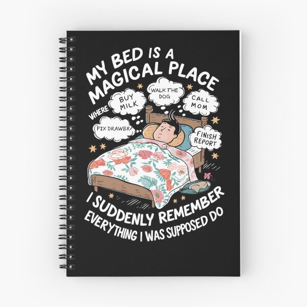 Item preview, Magical Bed Place Funny Relatable Procrastination Design designed and sold by janastefa.
