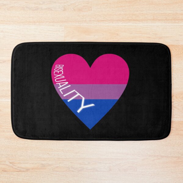 Item preview, Bisexuality heart (on black) designed and sold by nerdspride.