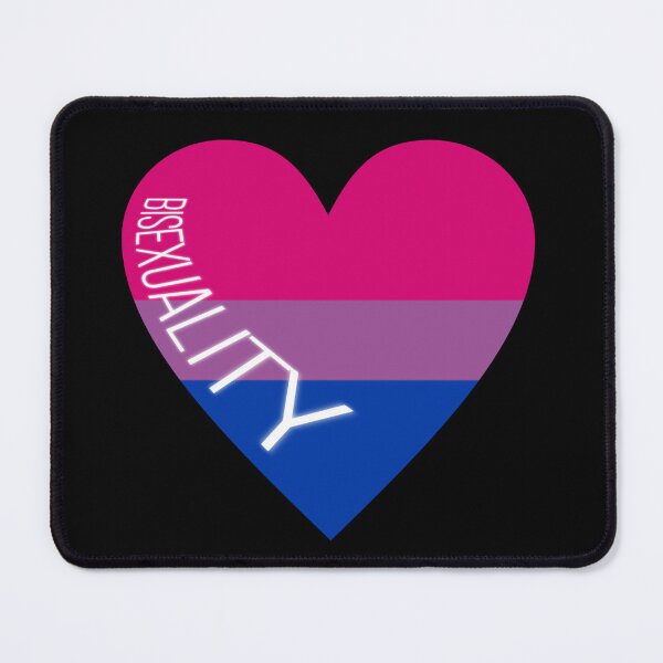 Item preview, Bisexuality heart (on black) designed and sold by nerdspride.