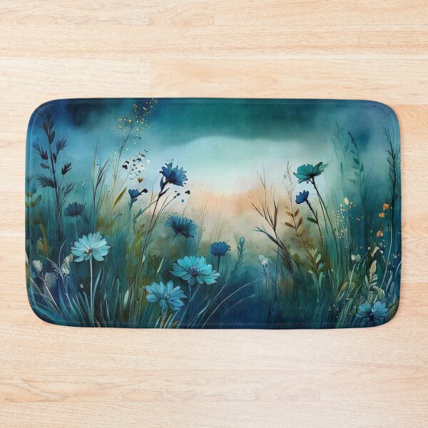 Artikelvorschau, Blaue Wiesenwildblumen entworfen und verkauft von J Marielle Designs.