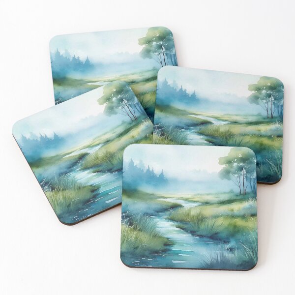 Item preview, Misty Stream and Meadow designed and sold by J Marielle Designs.