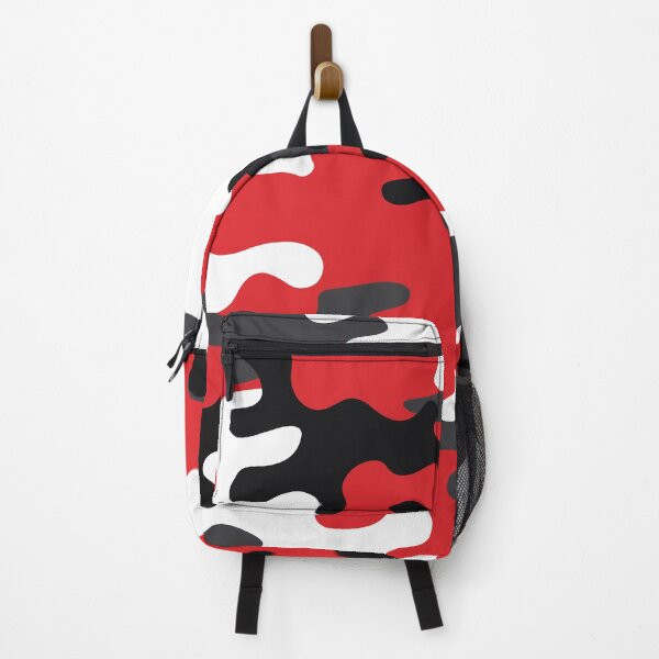 Item preview, Camouflage pattern Design featuring bold colors like red, black, and white. designed and sold by HEMRO.