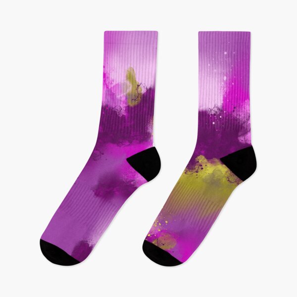 Item preview, Opposites Attract - Purple Pink Green Abstract designed and sold by Joey Santiago.