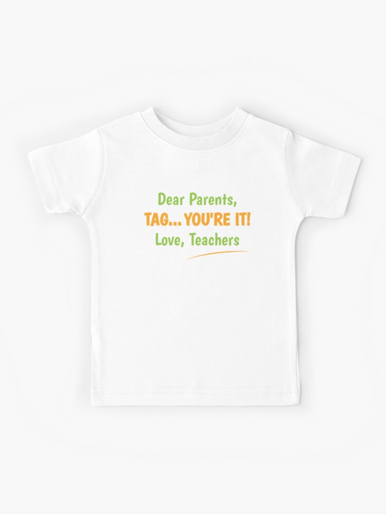 ZNOVANNA Dear Parents Tag Your It Love Teachers - Happy Last Day of School Baseball Tee