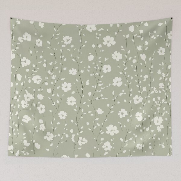 Item preview, Serene in Floral Sage designed and sold by meggydesigns.