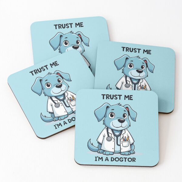 Item preview, Trust Me, I'm a Dogtor - Cute Doctor Dog  designed and sold by Moad Fahim.