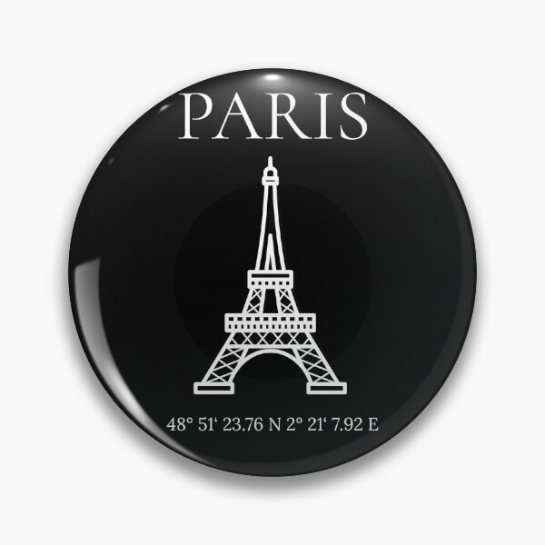 Artikelvorschau, Paris (with GPS Coordinates) entworfen und verkauft von BoldImpDes.
