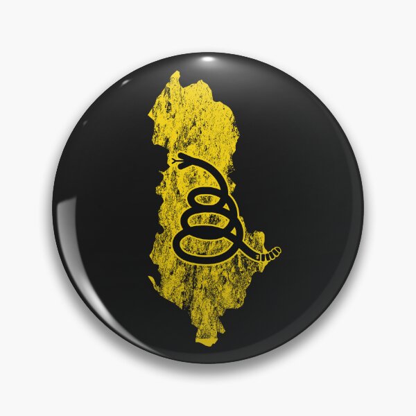 Item preview, Distressed ALBANIA   - Freedom Is The Superpower - Modern Minimal Gadsden Snake Flag - Dont Tread On Me design designed and sold by pelagio.