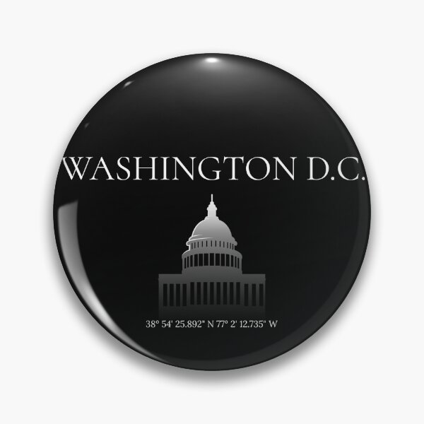 Artikelvorschau, Washington D.C. (with GPS Coordinates) entworfen und verkauft von BoldImpDes.