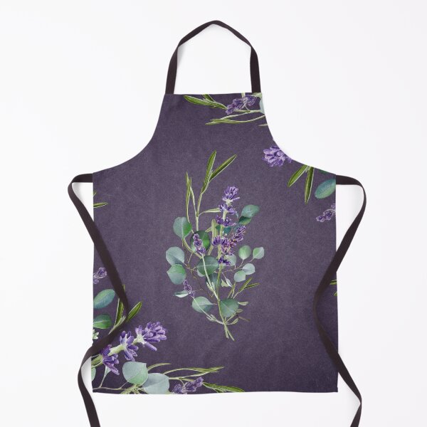 Item preview, Lavender and Eucalyptus on a Purple Gradient Background designed and sold by WhiteSoftPetals.