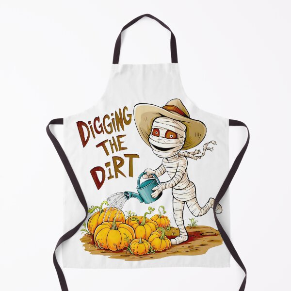 Item preview, Gardener Mummy Watering Pumpkins designed and sold by ZPatchi.