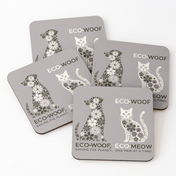 Item preview, Eco-Friendly Pets with Floral Earth-Saving Message designed and sold by yuxin2009.