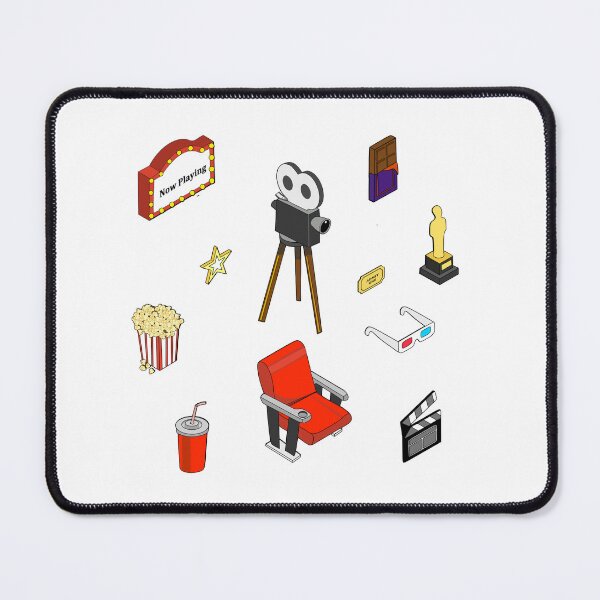 Item preview, "Screen Time Smiles: Cinema-Themed Sticker Set" designed and sold by DMZ13.