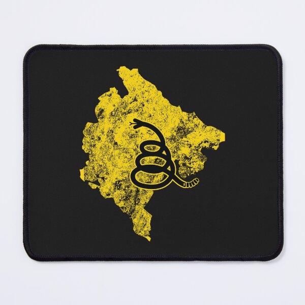 Item preview, Distressed MONTENEGRO  - Freedom Is The Superpower - Modern Gadsden Snake Flag - Dont Tread On Me design designed and sold by pelagio.
