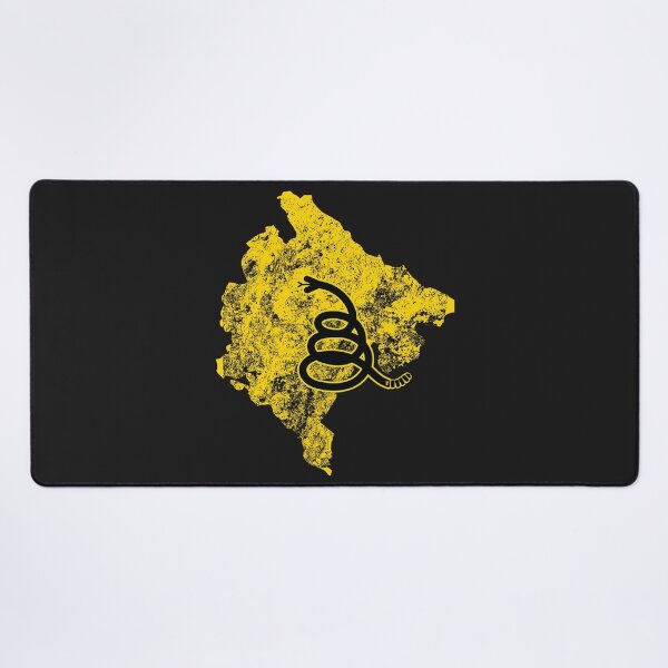 Item preview, Distressed MONTENEGRO  - Freedom Is The Superpower - Modern Gadsden Snake Flag - Dont Tread On Me design designed and sold by pelagio.