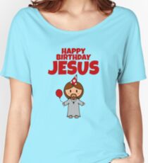 Jesus Happy Birthday Boy Women's Relaxed Fit T-Shirt