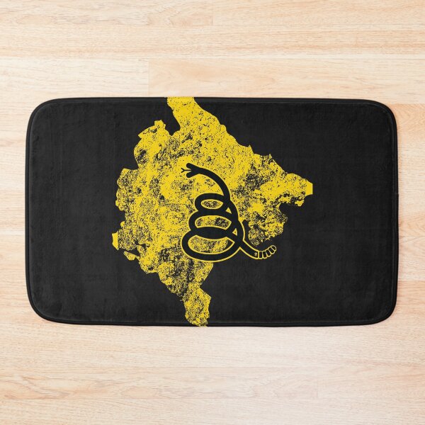 Item preview, Distressed MONTENEGRO  - Freedom Is The Superpower - Modern Gadsden Snake Flag - Dont Tread On Me design designed and sold by pelagio.