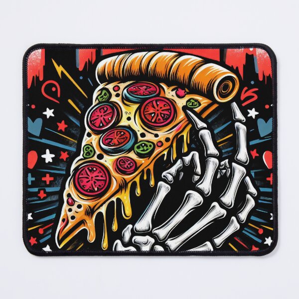Item preview, Pizza is Life Skeleton hand designed and sold by icraigle.