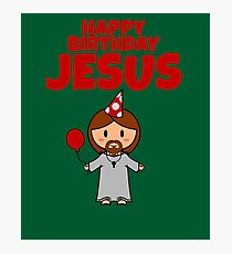 Jesus Happy Birthday Boy Photographic Print