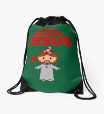 Jesus Happy Birthday Boy Drawstring Bag