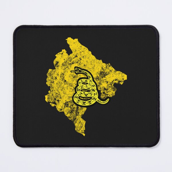 Item preview, Distressed MONTENEGRO - Freedom Is The Superpower - Gadsden Snake Flag - Dont Tread On Me design designed and sold by pelagio.