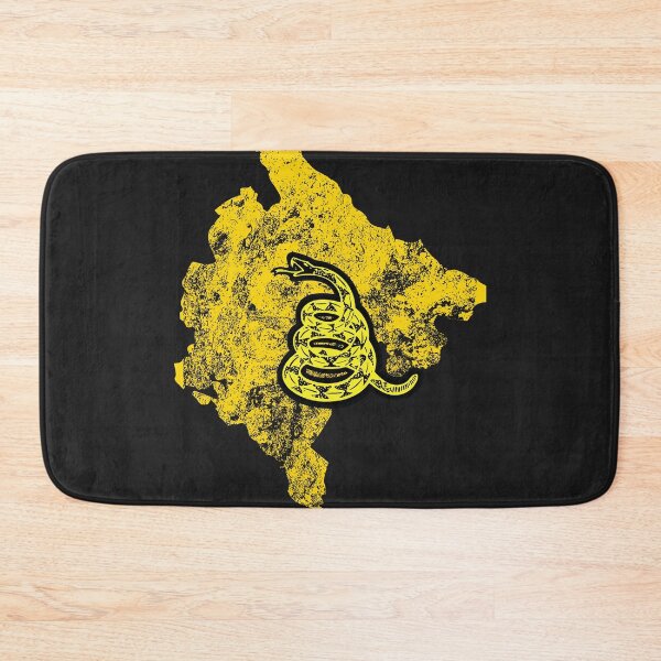 Item preview, Distressed MONTENEGRO  - Freedom Is The Superpower - Gadsden Snake Flag - Dont Tread On Me design designed and sold by pelagio.