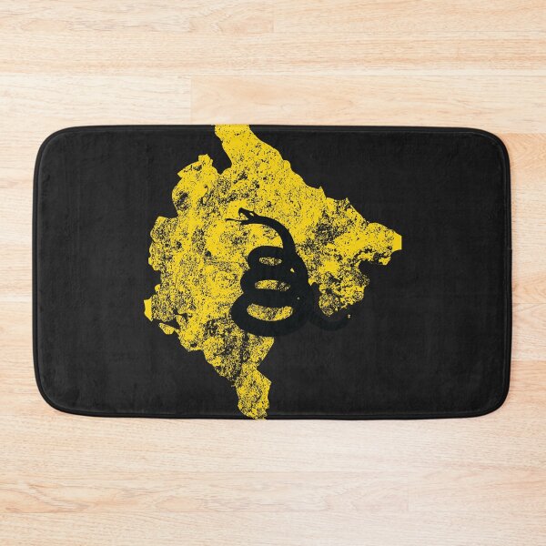 Item preview, Distressed MONTENEGRO  - Freedom Is The Superpower - Gadsden Snake Flag - Dont Tread On Me design silhouette designed and sold by pelagio.