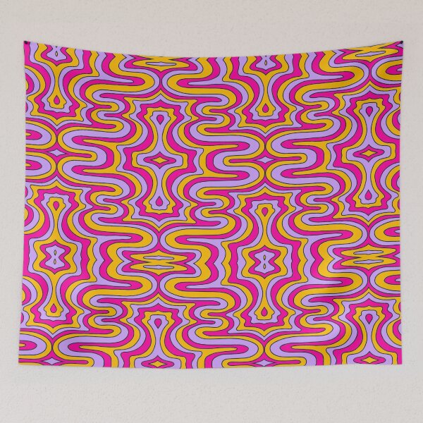 Item preview, Psychedelic candy groove pattern 1 designed and sold by Petternoholic.