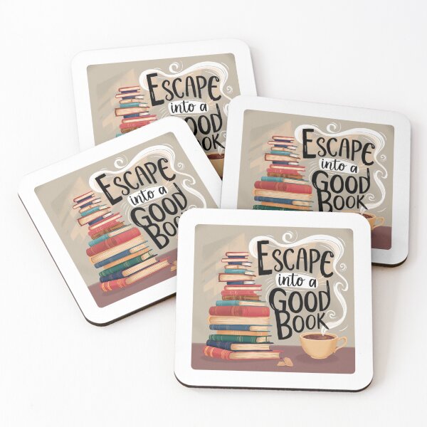Item preview, Reading Escape : "Escape Into a Good Book" designed and sold by deluxedigital1.