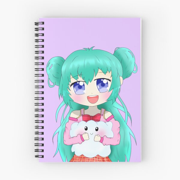 Item preview, Adorable Anime Girl Hugging Cloud Plushie designed and sold by JJMasters.