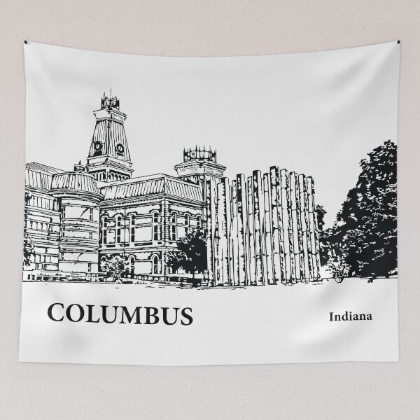 Item preview, Columbus Indiana designed and sold by Lakeric Cityscapes.