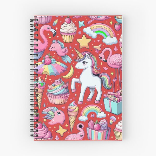 Item preview, Pony, flamingo, waffle and cupcake pattern design designed and sold by Mahilis.